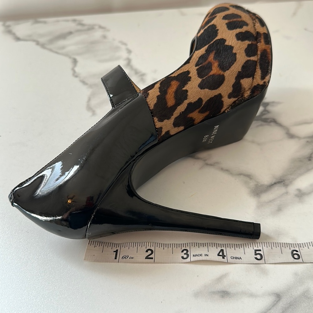 New- Nine West animal print heels - Picture 13 of 16